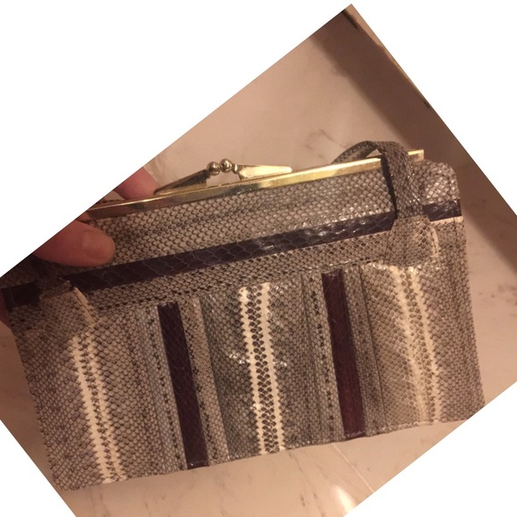 1950s unique true vintage lizard skin bag - Picture 8 of 8